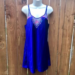 Vintage Val Mode Lingerie Blue Size Small